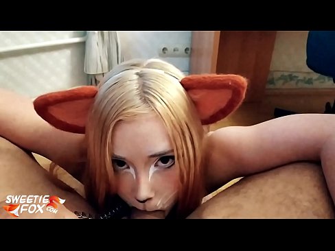 ❤️ Кицунэ заглотить хуй и сперма в рот Порно видео у нас ❌️❤